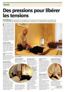 Article Nice-Matin shiatsu